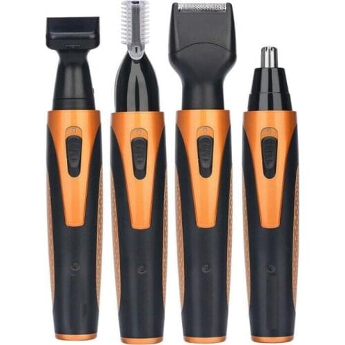 4 in 1 Portable Rechargeable Nose Ear Hair Trimmer Set Wireless Men Cutter Beard Shaver USB Hair Trimmer Trymer Do Nosa