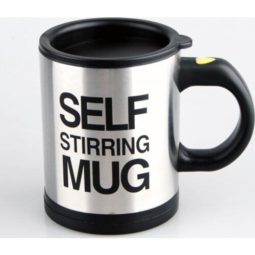 400ML Patent Stainless Steel Automatic mixing coffee cup lazy stirring cup electric mixing cup coffee Mug automatic mixing mug