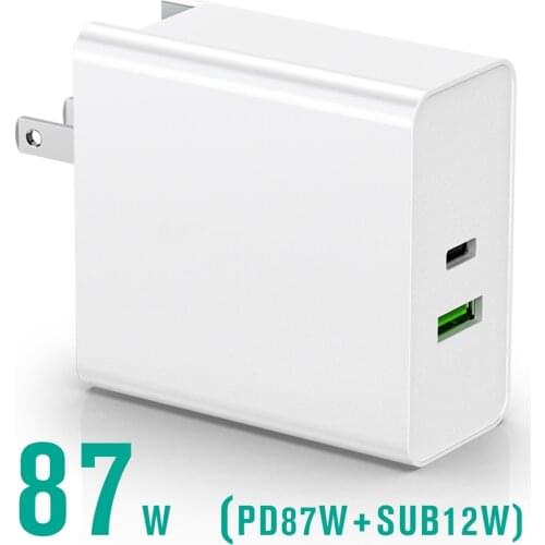 87W 65W Charger Adapter Replacement AC Supply Charger for MacBook Air Pro Xiaomi/Huawei/Samsung