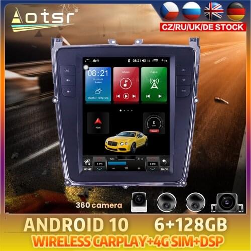 Android 10 For Bentley Continental 2012 2013 2014 2019 Car DVD GPS Coche Navigation Auto Radio Stereo Multimedia Player HeadUnit