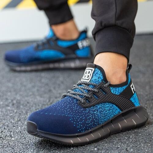 COZOK Mens Steel-toed Boots Anti-smashing And Anti-piercing Work Shoes, Lightweight And Breathable omCposite Toe, Large Size