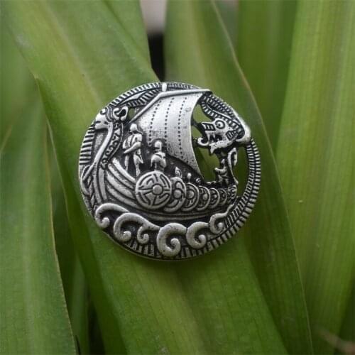 1pcs Norse viking ship brooch
