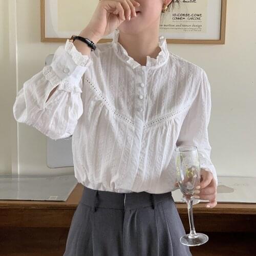 Gasparine Openwork Blouses