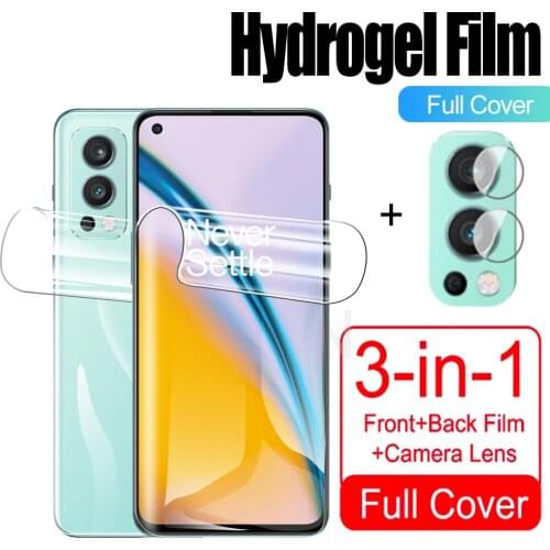 Hydrogel Film for OnePlus Nord 2 5G 6.43inch Front+Back Screen Protector Not Glass for OnePlus Nord 2 5G Camera Glass