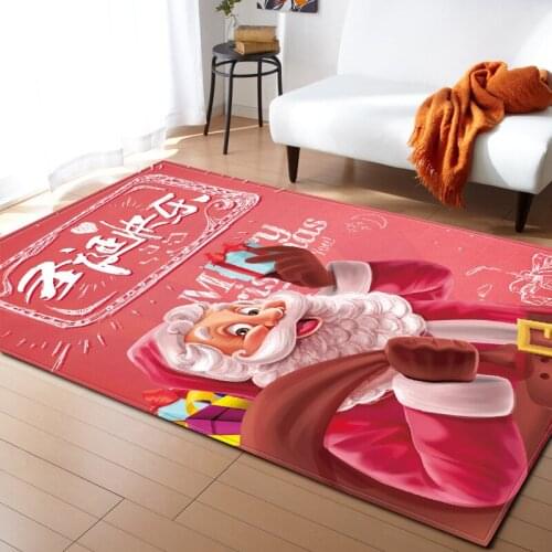 Christmas Carpet Hallway Doormat Anti-Slip Kitchen Floor Mat new Year decor Carpets for Living room bedroom Xmas Large Area Rugs