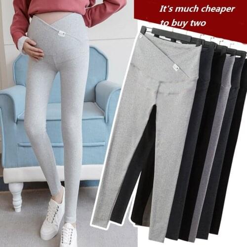 Pregnant Womens Leggings Spring Summer Autumn Winter Plus Velvet Pregnant Pants Trousers Nine Points Maternity Pants