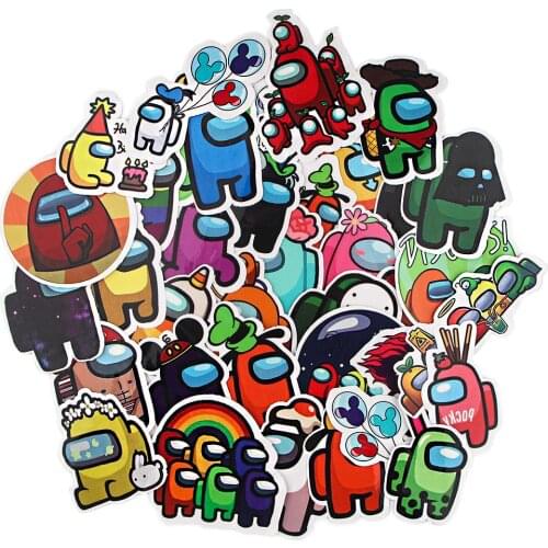 LX393 35PCS Game Robot Kawaii Graffiti Stickers Game Anime Stickers Toy Luggage Notebook Guitar Waterproof Stickers For Kids