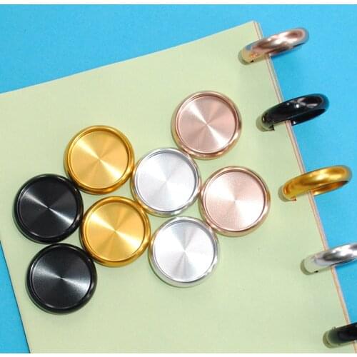 12pcs 24mm Metal Expander Rings Notebook Binding Discs Planner Discs Binder Mushroom Hole Binder Rings DIY Planner Accessories