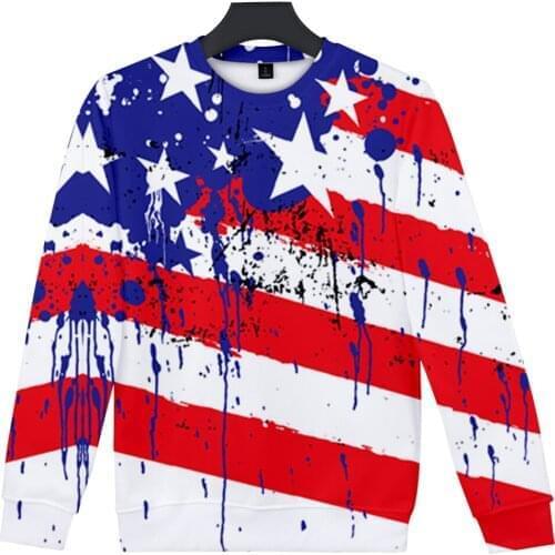 Sidno New Arrival Independence Day Sweatshirt Men/Women Fashion Casual Capless Hoodies 3D Print July Fourth Mens Streetwear