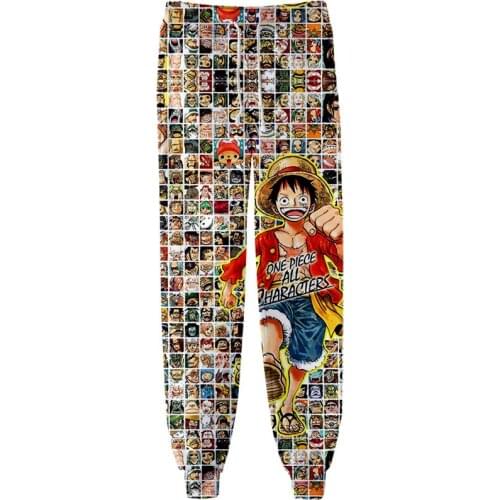 Autumn fashion 3d mens jogging 3D printing One Piece mens / womens casual cartoon Harajuku pocket trousers hot 2021