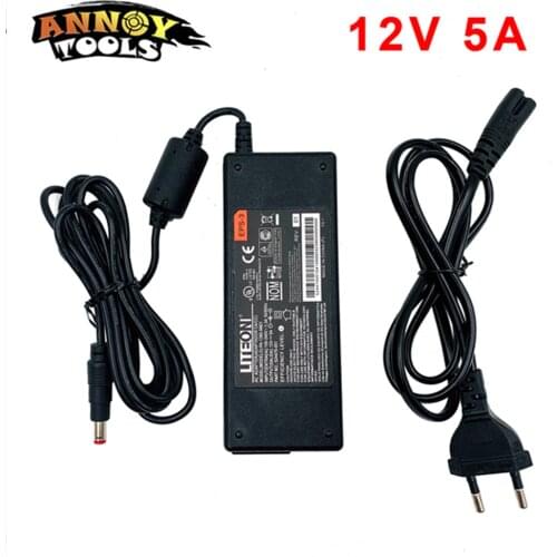 Switching Power Adapter DC 12V 5A LCD Monitor Power AC100-240V LED Transformers Power supply