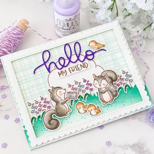 Grid Woven Clear Stamp Transparent Seal DIY Scrapbooking Card Making Clear Silicone Stamp Crafts Supplies 2021 New