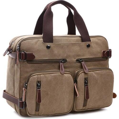 Shoulder Bag Tote Handbag Big Casual Business Laptop Pocket Men Canvas Briefcase Travel Bags Suitcase Classic Messenger