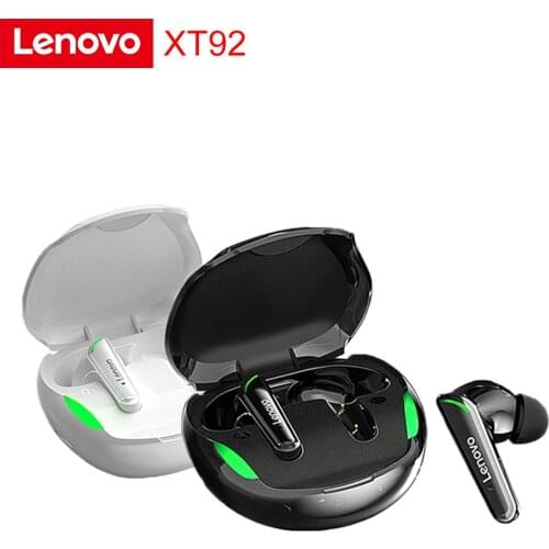 Original Lenovo XT92 Wireless Earphone TWS Gaming Earbuds Bluetooth 5.1 Game Low Latency Sports Headset with Mic 3D Stereo Bass