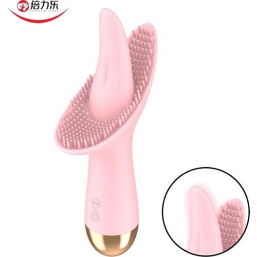 10 Modes Heating G-Spot Vibrator AV Magic Wand Oral Tongue Licking Vibrator Nipples Clitoris Stimulator Adult Sex Toys for Women