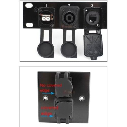 100pcs/lot High-quality D-size Type-D XLR Carnon audio HDMI BNC power base socket dust-proof and waterproof silicone cover