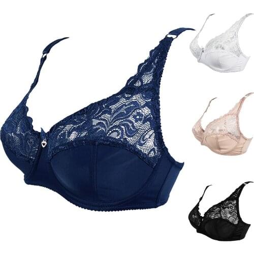 2020 New Sexy Lace Women Bra Plus Size C D Big Size Bralette Ultrathin Pure Cotton Brassiere Women Underwear Dropshipping