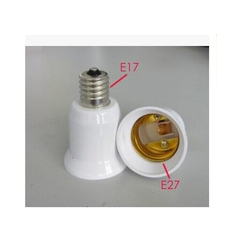 E17 Lamp Socket E17 to E27 LED Halogen CFL Light Bulb Lamp Adapter UK STOCK Light Lamp Holder Adapte Converter Holder