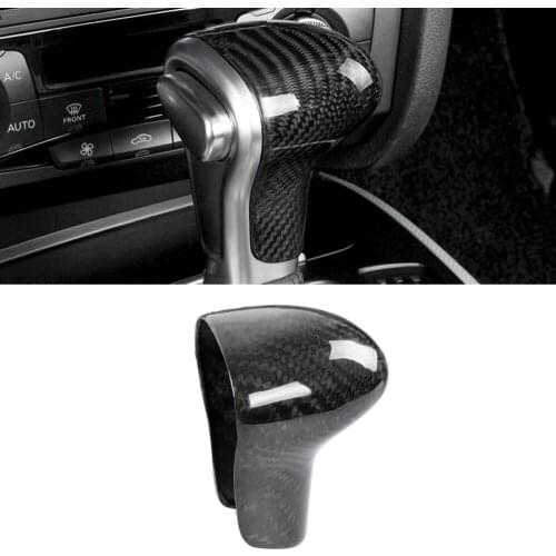 Car Accessories Gear Knob Cover Top Head Trim Frame Sticker Carbon Fiber Decor for Audi A3 A4 A5 A6 A7 S3 S4 S5 S6 S7 Q3 Q5