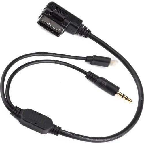 Car AMI MDI MMI To 3.5mm MP3 Cable Audio Auxiliary Adapter Cable Connector AMI Cable For Audi A3 A8 Q5 For VW