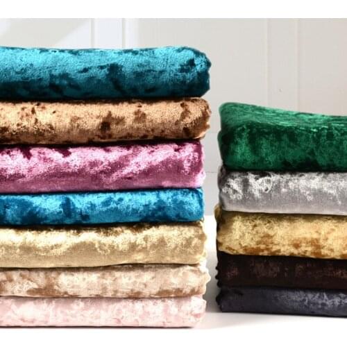 Shiny Diamond luster Velvet Fabric For Dress Clothings Home Decor Elastic flannel Soft Smooth Ice Velour DIY Patchwork Sewing