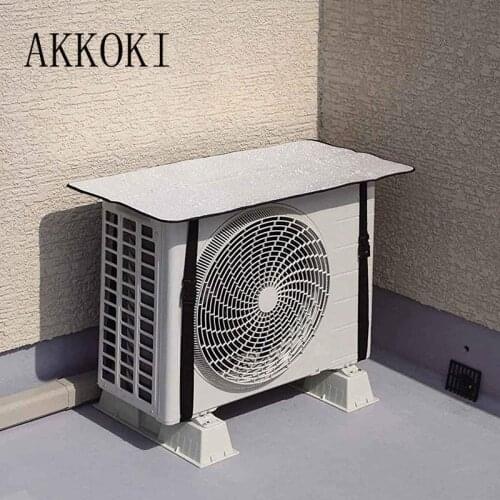 Outdoor Airconditioner Cover Aluminum Foil Waterproof Anti Dust Tools Aircon Cleaning Protector Organizer Sun Visor For Home