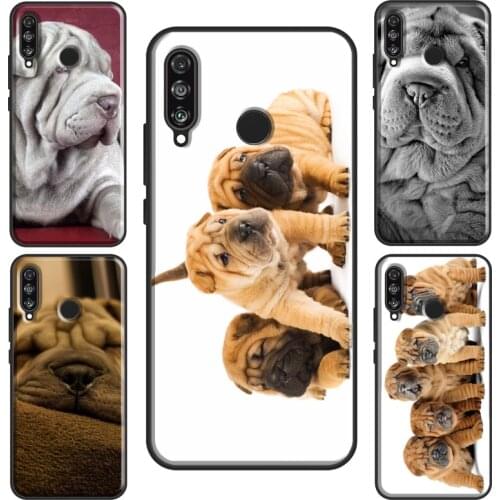 Shar Pei Dog Puppy Case For Huawei P30 Pro P40 P20 Mate 20 Lite Nova 5T P Smart 2019 Honor 20 8X 9X 8A 10i