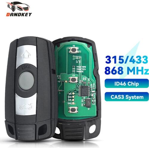 Dandkey Remote Smart Car Key For BMW 1/3/5/7 Series CAS3 X5 X6 Z4 Car Keyless Control Transmitter Chip 315Mhz /433/ 868MHz