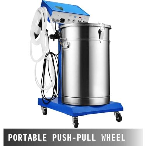 WX-958 Powder Coating Machine 50W 45L Capacity Electrostatic Powder Coating Machine Spraying Gun Paint 450g/min