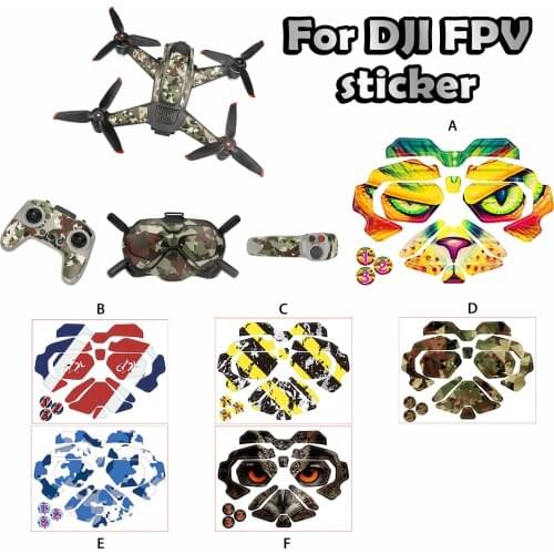 Fpv Combo Drone/remote Control Sticker Drone Protection Film For Dji Fpv Drone Mavic Mini Flysky Camera Drones Drones Câmera