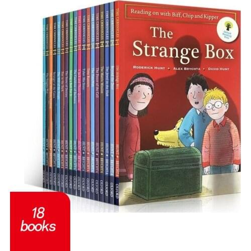 18 Books Volumes 10-12Grade Oxford Book Reading Tree Biff Chip & Kipper Manual Children Read English Story Picture Books