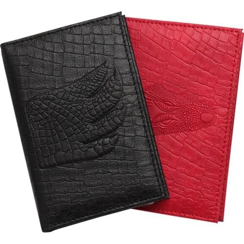 Crocodile Head Paws Passport Cover Holder of the Russian motor vehicle license drivers license Holder Travel Accessories ZSPC58