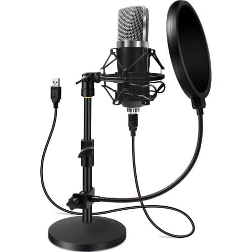Bm-700 Microphone For Computer Usb Microfone For Speaker Shock Mount Mic With Spider Studio Mikrofon Karaoke Kit For Youtube