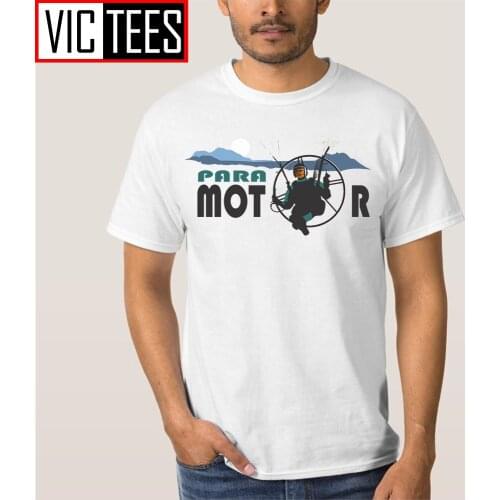 Men Streetwear T-Shirt Clothing Paramotor Graphic T Shirts Paramotoring Geek T Shirts Natural Cotton Tee Shirt T Shirts
