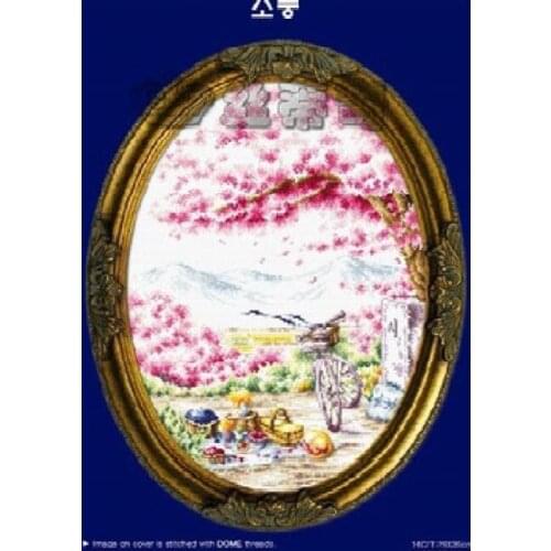 Dome120305Home Fun Cross Stitch Kit Package Greeting Needlework Counted Kits New Style Joy Sunday Kits Embroidery