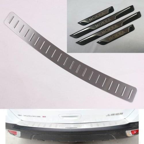 For Opel Mokka Vauxhall Mokka X 2012-2020 Door Sill Scuff Plate Guard Stainless Steel Kick Pedal Sticker Car Styling Accessories