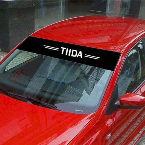 For Nissan Tiida Car Front Rear Windshield Prevent Sunlight Reflection Stickers Decoration Decals Styling Parts Accessories