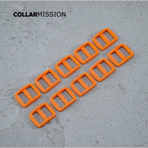 Bag Strap Adjustment Buckle plastic Slider Tri-Glid for bag cat dog leash backpacks accessory 15mm orange RZK15SJ12