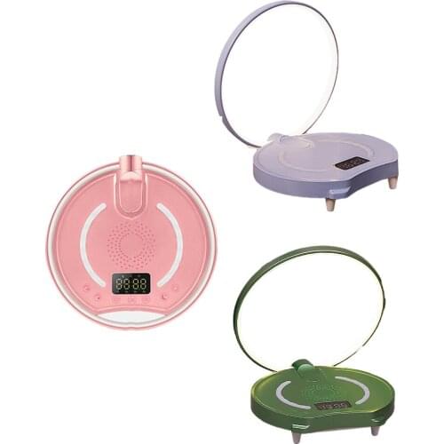 Touch Control Bedside Lamp, Desk Light Clock Bluetooth Speaker, Wireless Charger, Dimmable Table Lamp, Reading Lamp, Room Decor