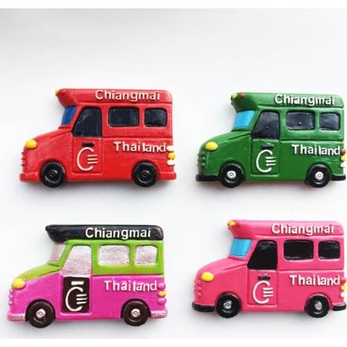 QIQIPP Thailand Chiang Mai tourism commemorative decorative crafts stereo Song car magnetic refrigerator creative collection
