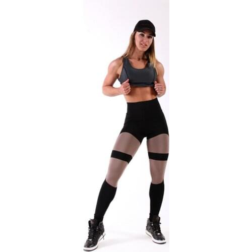 Plus Size Clothing For Women High Waist Stretch Tights Running Yoga Pants Quick-Drying Breathable Stitching Fitness Leggings