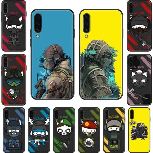 Game Rainbow Six Phone case For Samsung Galaxy A 3 5 8 9 10 20 30 40 50 70 E S Plus 2016 2017 2018 2019 black 3D funda silicone
