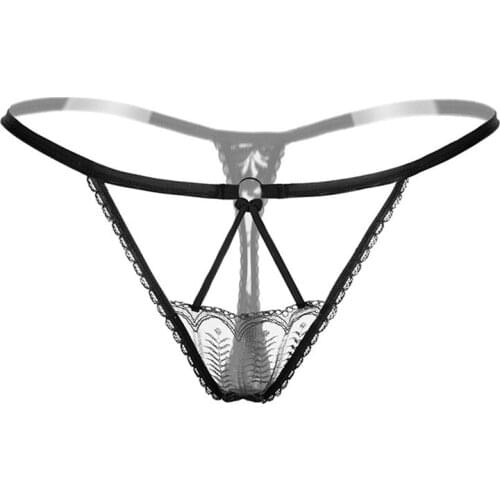 Sexy Lingerie Hot Womens Lace Open Crotch Erotic Panties Porn Transparent Sex Underwear Female Crotchless Cheeky Briefs Thongs