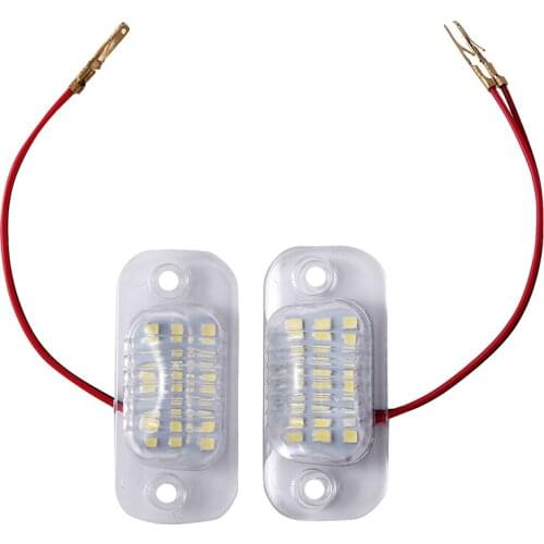 LED License Plate Light Number Lamp for-Polo 6N Classic Variant Golf 3 Cabriolet for Seat Ibiza Cordoba Canbus White