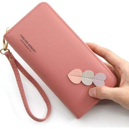 Korean version of the womens wallet womens hand bag long zippered large-capacity mobilephone bag multi-function handbag wallet