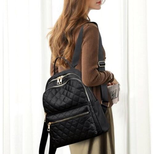 AOTTLA Womens Backpack 2021 Fashion New Womens Handbag Casual Female Backpack Solid Color Ladies Shoulder Bag School Backpack