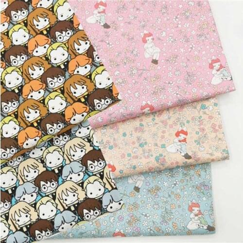 100% Cotton Twill Fabrics Cute Boys Girls Small Flowers For Kid Bedding Clothes Dress Patchwork Quilting Craft Decor Tissue Tela