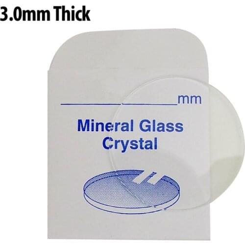 124PCs 3.0*25-40mm Size Flat Watch Mineral Glass/Watch Crystal for Watch Repair