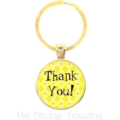2018 New Merci Maitresse Glass Cabochon Pendant Key Chain Fashion Key Ring Holder Men Women Jewelry Teachers Gift