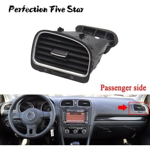 5KD819704 For VW Golf GTI MK6 2009 2010 2011 2012 2013 Black Front Right Passenger Side Dashboard Air Outlet Vent